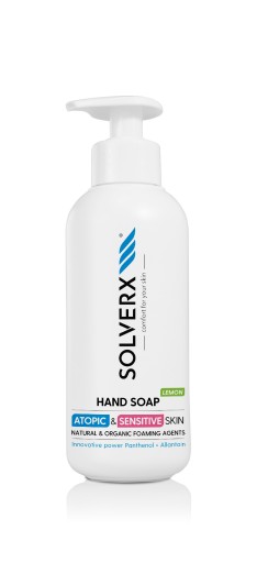 SOLVERX Atopic & Sensitive Skin Tekuté mydlo na ruky Lemon na pokožku wr