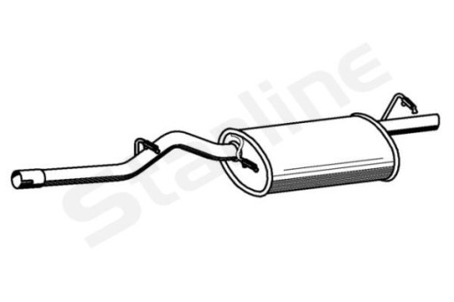 20.17.400 - ГЛУШИТЕЛЬ TL. ПОСЛЕДНИЙ FORD KA 1.3 И KAT 96 - ШТ STARLINE