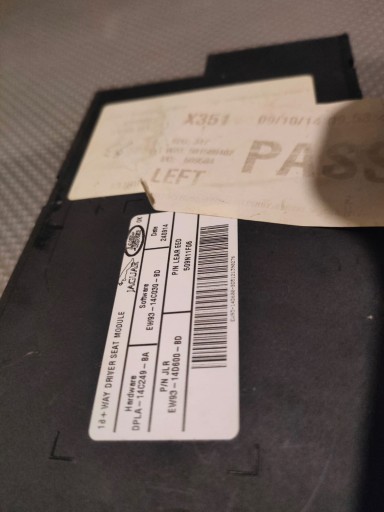 Модуль контролера лівого сидіння jaguar xj x351 ew93-14d600-bd