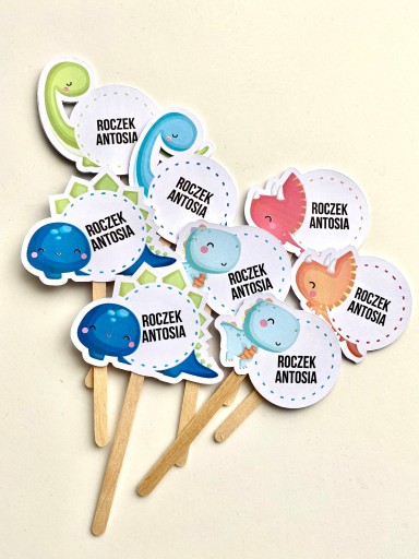 Збирачі їжі, прикраса торта DINO CUTE текст 8