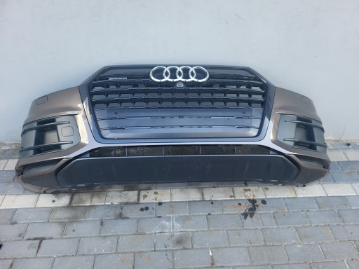 Передній бампер audi q7 4m 6 x pdc камера колір ly8s супер стан !!!