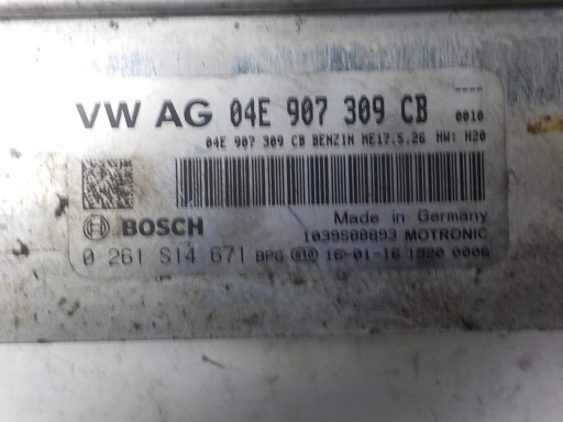 SKODA Computer Bedienteil 04E907309CB 0261S14671