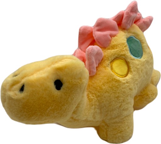 Жовтий плюшевий динозавр стегозавр