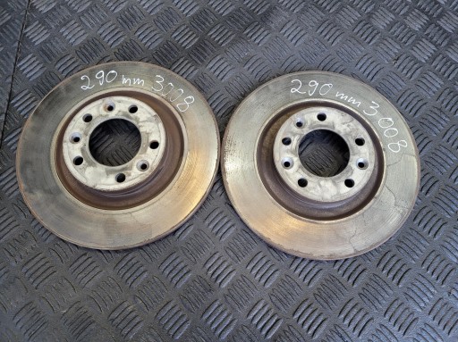 discs rear part rear. 290MM KOMPLET disc PEUGEOT 3008 II 1.5 BLUE HDI