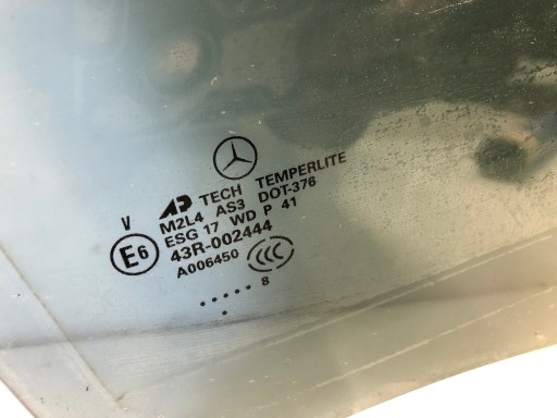 MERCEDES ML 164 W164 window W door right rear part CIEMNA 08ROK