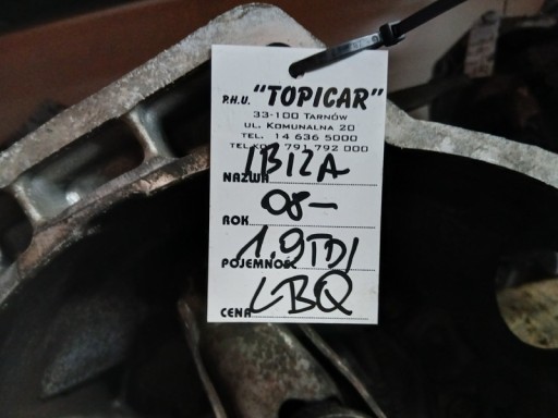 mjenjač getriba SEAT IBIZA 08- 1.9TDI LBQ