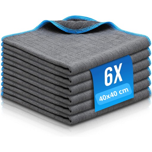 СЕРВЕТКИ З МІКРОФІБРИ ДЛЯ АВТОМОБІЛЯ 6 ШТ. М'ЯКА XL