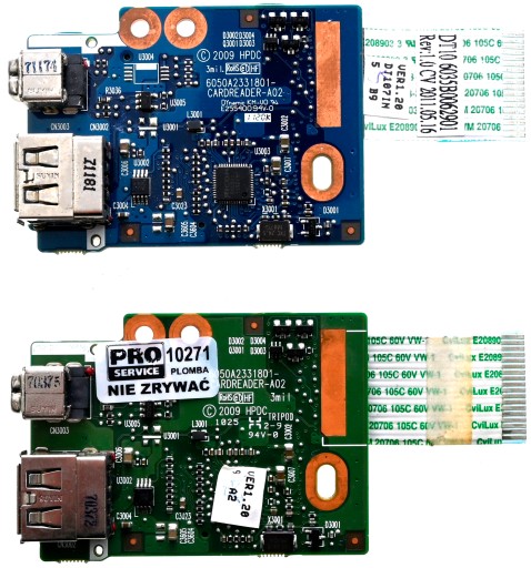 USB modul + čítačka kariet HP ProBook 6450b