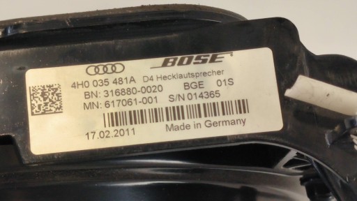 speaker 4H0035481A AUDI A8 D4