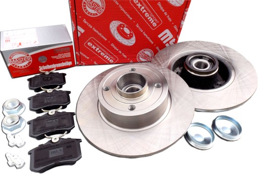 2401080114B-PCS-MS - Дисковые колодки подшипники задние для Renault Modus Grand