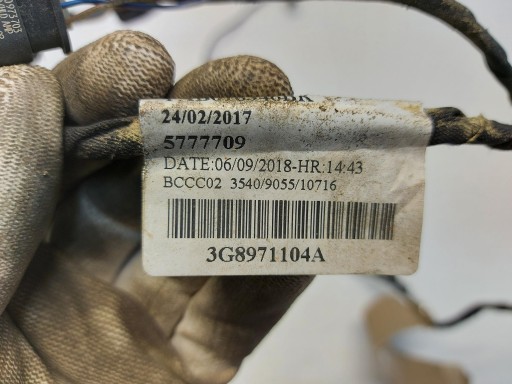 VW Arteon 3G8 2018r bundle wiring PDC rear part 3G8971104A-JLK01