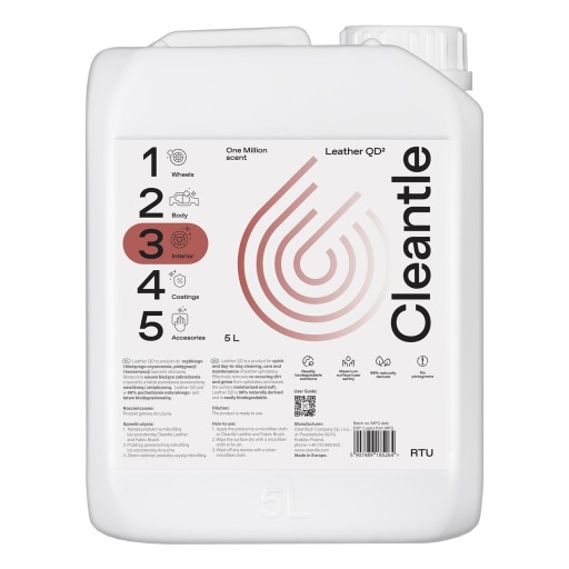 Cleantle Leather QD 5L Быстрое средство для освежения кожи