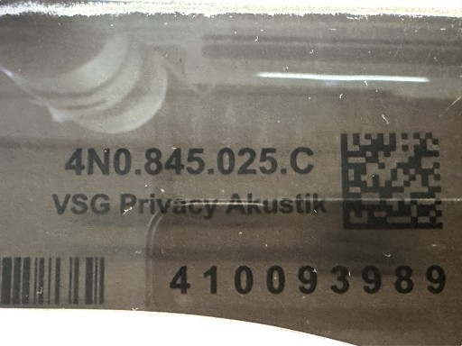 AUDI A8 4N D5 window left rear part PODWOJNA 4N0845025C 2022R
