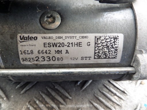 PEUGEOT CITROEN 1.5 B-HDI starter 9825233080
