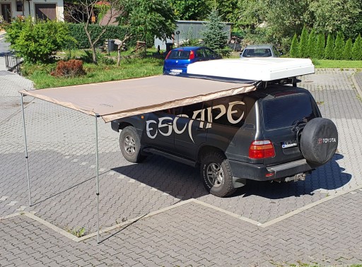ESCAPEROLETA2,5X3 - Навіс 2. 5x3m тент кемпінг зелений і бежевий