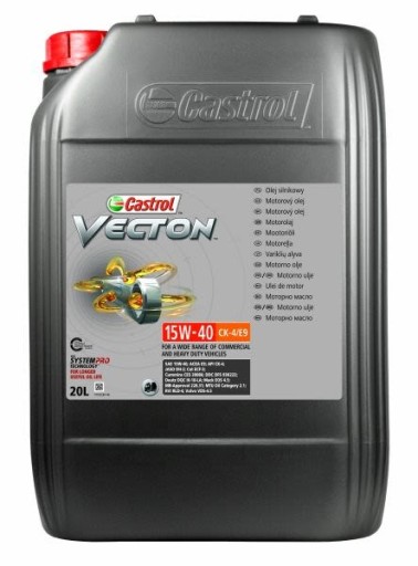 Моторное масло CASTROL VECTON 15W40 CK-4/E9 20л.