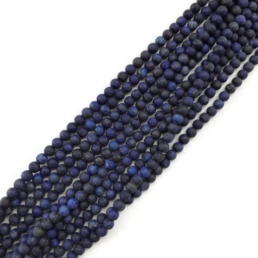 934- Lapis Lazuli Guľôčka matná 4mm Šnúra