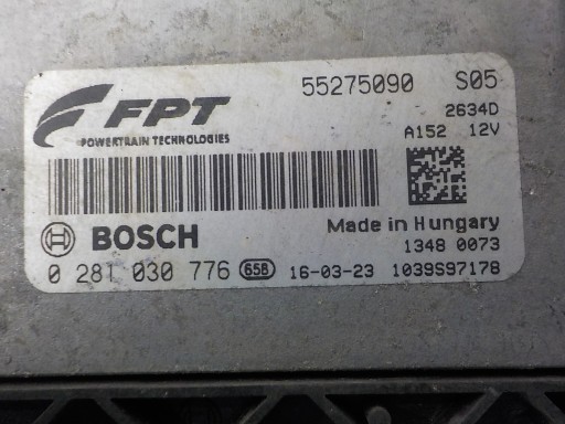 OPEL ordinateur unité de commande électronique uce 55275090 0281030776