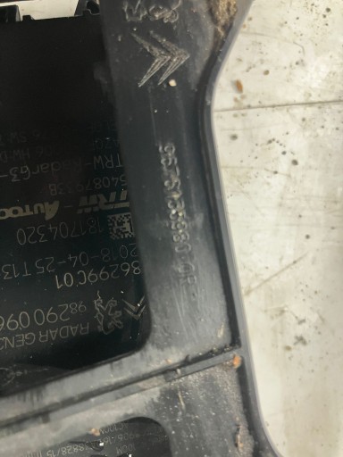 RADAR DISTRONIC cablaggio 308 T9 LIFT 9676135980 9822193680 9829009680