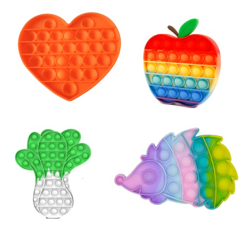 НАБІР POP IT СЕРДЕЧКА ЯБЛУКО КАПУСТА ЇЖАЧОК