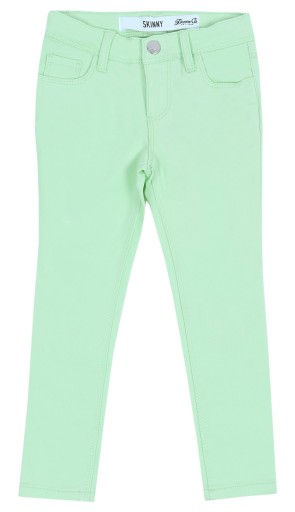 Svetlozelené dievčenské džínsové nohavice 110 cm