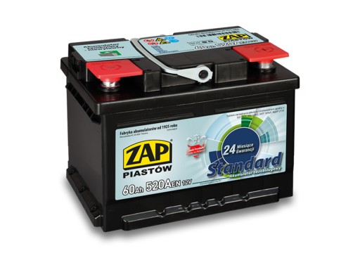 560 62 - АККУМУЛЯТОР ZAP СТУПИЦ SZNAJDER 60AH 520A 12V