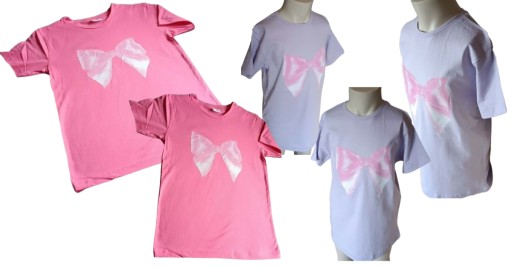 Bluzka t shirt dla dziewczynki bawełniana koszulka krótki rękaw