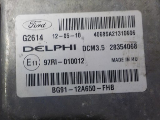 FORD computer control unit BG91-12A650-FHB