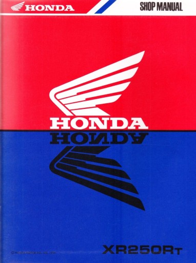 Honda XR 250 R (96-04) Заводське Керівництво по ремонту