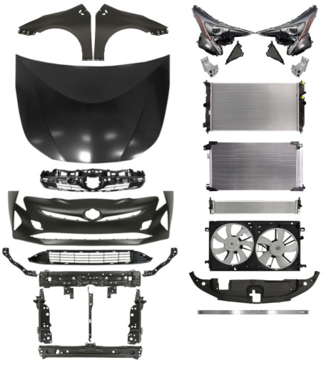 4378 - Тойота Приус 16-19 Капот бампер ремінь крила