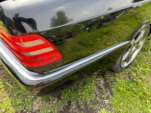 MERCEDES CL C140 COUPE ХРОМИРОВАННАЯ НАКЛАДКА НА БАМПЕР ПРАВАЯ ЗАДНЯЯ 1994 ЛИФТ