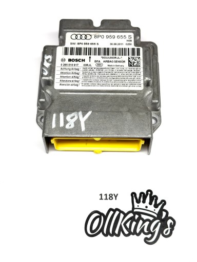 AUDI A3 S3 8P LIFT modul SENSOR airbag POWIETRZNYCH AIRBAG 8P0959655S