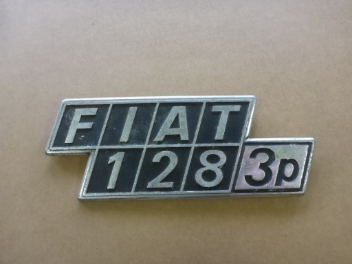 FIAT 128 3P INSTRATION ЛОГОТИП БЕЙДЖ ЕМБЛЕМА ОРИГІНАЛ