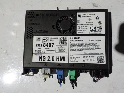 OPEL INSIGNIA module control unit navigation 23228497