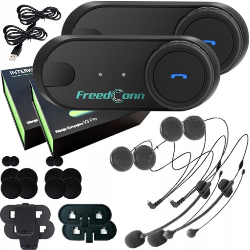 Мотоциклетный домофон BLUETOOTH T-COM VB V3 Pro RU