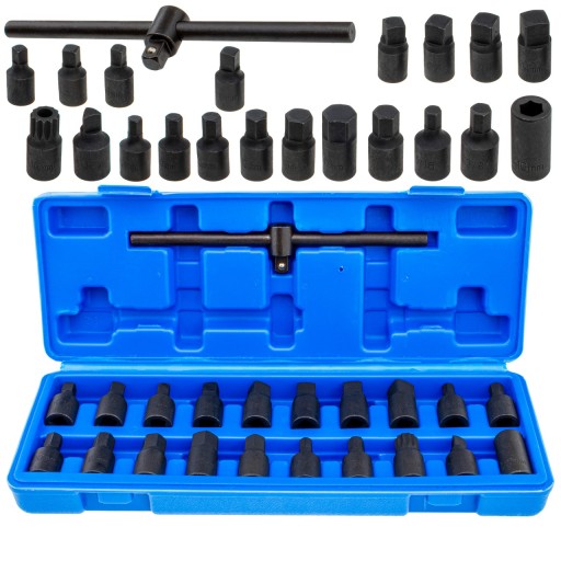 НАБОР НАСАДОК ТОРЦЕВЫЕ КЛЮЧИ 3/8 МАСЛЯНЫЕ ПРОБКИ 21