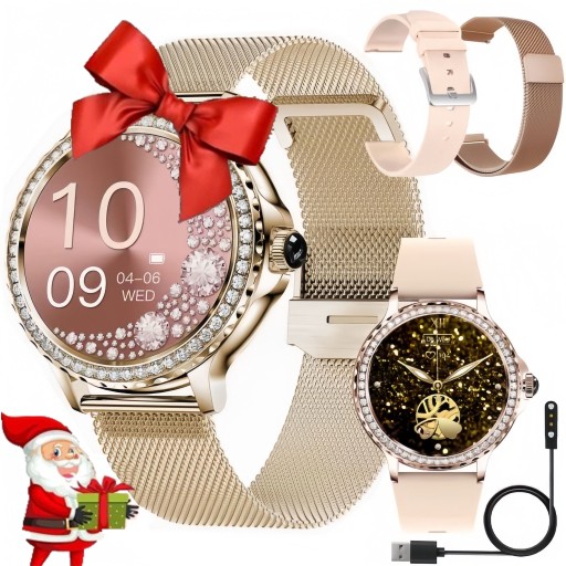 РОЗУМНИЙ ГОДИННИК ЖІНОЧИЙ ГОДИННИК ПОЛЬСЬКЕ МЕНЮ СПОРТНІ РОЗМОВИ РІЗДВЯНИЙ ПОДАРУНОК