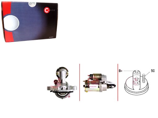 CASCST14105GS(iMOTO) - Стартер 12v 1.5kw oe visteon casco + водійський комплект v37 на бардачок - керівництво зіткнення, карта контролю