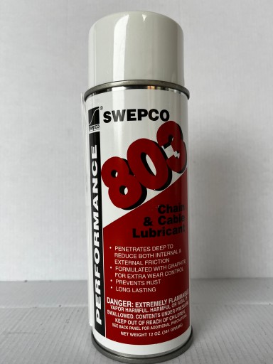 SWEPCO 803 СМАЗКА ДЛЯ ЦЕПЕЙ И КАНАТОВ С ГРАФИТОМ В АЭРОЗОЛЕ 341G 400ML