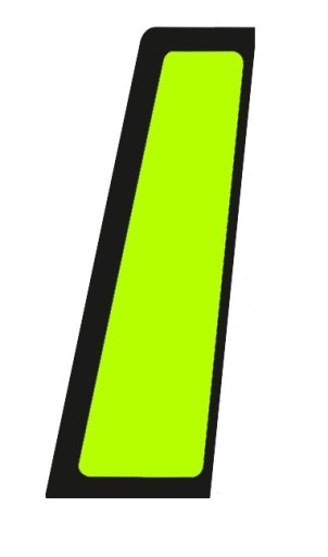 900 910 - стекло двери левые фиксированные Case 580, 590