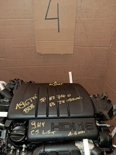 motor 1.6 HDI 109KM 9HY 10JBAT CITROEN C5 X3 LIFT SPRAWDZONY FILM Z PRACY