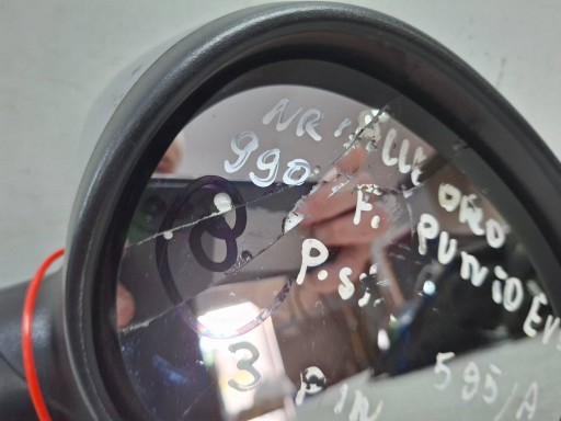 mirror right 3 PINY FIAT PUNTO EVO 2009