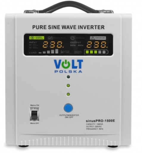 Ups інвертор синус PRO 1500E 12V 1050W постійного струму