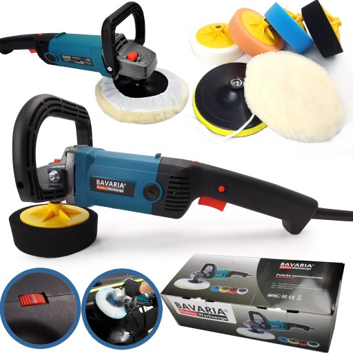 ПОЛІРУВАЛЬНА МАШИНА ДЛЯ АВТО ШЛІКУВАЛЬНА МАШИНА + 4 ГУБКА ПАСТИ З ПОВСТІ