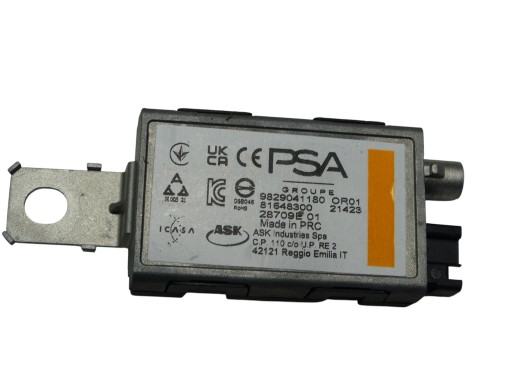 antenna amplifier module PEUGEOT 5008 II 2023R. 9829041180