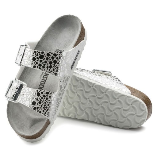 Birkenstock arizona cheap metallic stones silver