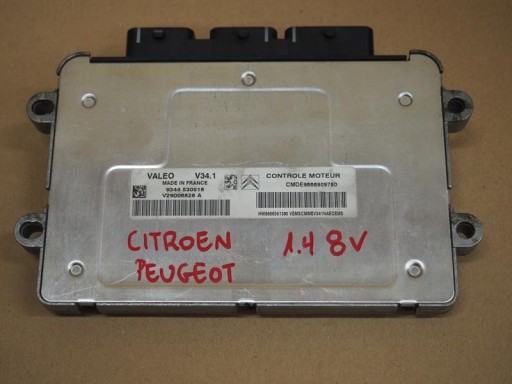 Комп'ютер контролер двигуна citroen peugeot 1.4 8v 9666909780
