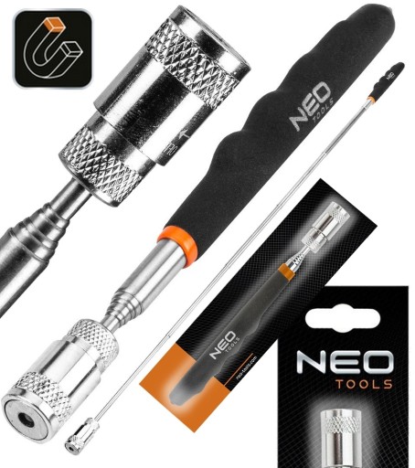 МАГНІТНИЙ ЗАХВАТ ТЕЛЕСКОПІЧНИЙ МАГНІТ 19-80 СМ LED NEO 3,5 КГ