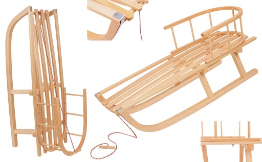 МАСИВНІ ДЕРЕВ'ЯНІ САНІ ЗІ СПИНКОЮ ТА МОДУЛЯМИ