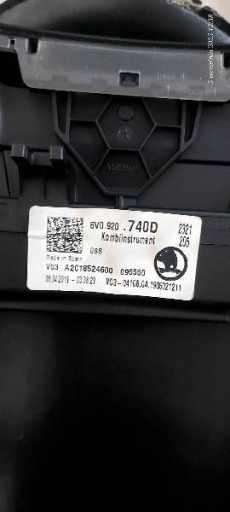 budíky 6V0920740D FABIA III 1.0 B